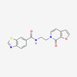 N-(2-(7-oxofuro[2,3-c]pyridin-6(7H)-yl)ethyl)benzo[d]thiazole-6-carboxamide