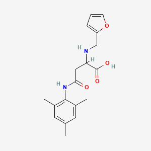 2-((Furan-2-ylmethyl)amino)-4-(mesitylamino)-4-oxobutanoic acid