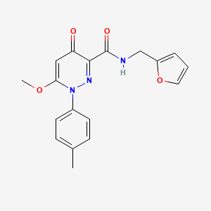 N-(2-furylmethyl)-6-methoxy-1-(4-methylphenyl)-4-oxo-1,4-dihydropyridazine-3-carboxamide