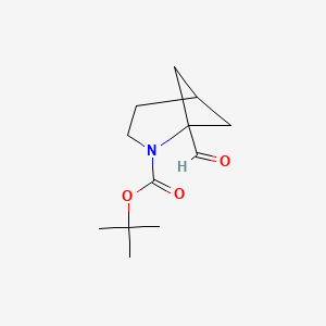 molecular formula C12H19NO3 B2828496 Tert-butyl 1-formyl-2-azabicyclo[3.1.1]heptane-2-carboxylate CAS No. 2311933-17-0