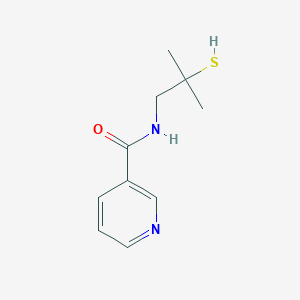 molecular formula C10H14N2OS B2828528 N-(2-methyl-2-sulfanylpropyl)pyridine-3-carboxamide CAS No. 307492-59-7