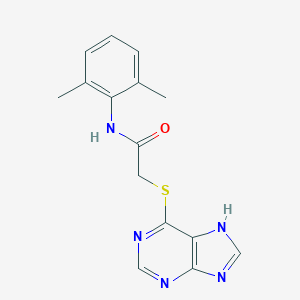 molecular formula C15H15N5OS B282855 N-(2,6-dimethylphenyl)-2-(9H-purin-6-ylsulfanyl)acetamide 