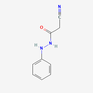 molecular formula C9H9N3O B2828610 2-cyano-N'-phenylacetohydrazide CAS No. 60598-59-6