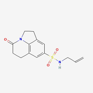 molecular formula C14H16N2O3S B2828615 N-allyl-4-oxo-2,4,5,6-tetrahydro-1H-pyrrolo[3,2,1-ij]quinoline-8-sulfonamide CAS No. 898462-46-9