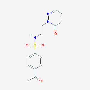 4-acetyl-N-(2-(6-oxopyridazin-1(6H)-yl)ethyl)benzenesulfonamide