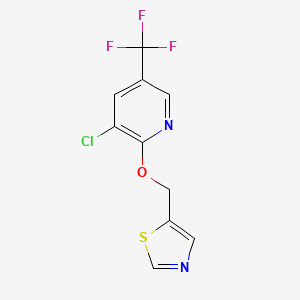 3-Chloro-2-(1,3-thiazol-5-ylmethoxy)-5-(trifluoromethyl)pyridine