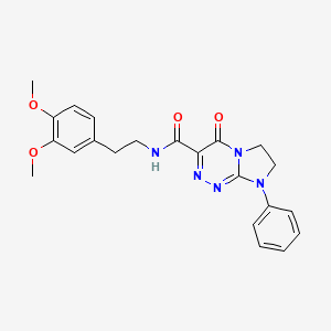 N-(3,4-dimethoxyphenethyl)-4-oxo-8-phenyl-4,6,7,8-tetrahydroimidazo[2,1-c][1,2,4]triazine-3-carboxamide