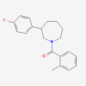 (3-(4-Fluorophenyl)azepan-1-yl)(o-tolyl)methanone