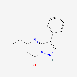 molecular formula C15H15N3O B2828667 5-Isopropyl-3-phenylpyrazolo[1,5-a]pyrimidin-7-ol CAS No. 900892-21-9