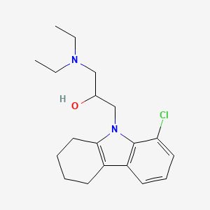 molecular formula C19H27ClN2O B2828677 1-(8-chloro-1,2,3,4-tetrahydro-9H-carbazol-9-yl)-3-(diethylamino)propan-2-ol CAS No. 123063-85-4
