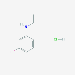 molecular formula C9H13ClFN B2828787 N-ethyl-3-fluoro-4-methylaniline hydrochloride CAS No. 1909309-65-4