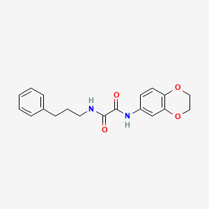 molecular formula C19H20N2O4 B2828792 N1-(2,3-dihydrobenzo[b][1,4]dioxin-6-yl)-N2-(3-phenylpropyl)oxalamide CAS No. 899748-74-4