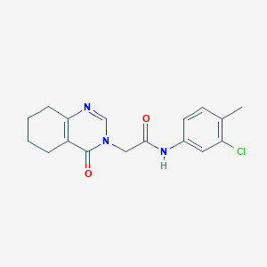 B2828798 N-(3-chloro-4-methylphenyl)-2-(4-oxo-5,6,7,8-tetrahydroquinazolin-3(4H)-yl)acetamide CAS No. 1251615-02-7
