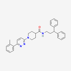 molecular formula C32H34N4O B2828862 N-(3,3-diphenylpropyl)-1-[6-(2-methylphenyl)pyridazin-3-yl]piperidine-4-carboxamide CAS No. 1203306-25-5