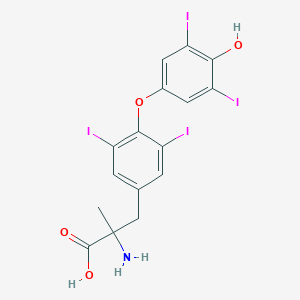 molecular formula C16H13I4NO4 B028289 Etiroxate Carboxylic Acid CAS No. 3414-34-4