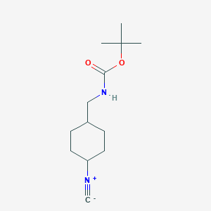 molecular formula C13H22N2O2 B2828946 Tert-butyl N-[(4-isocyanocyclohexyl)methyl]carbamate CAS No. 1842403-10-4