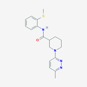 molecular formula C18H22N4OS B2829120 1-(6-methylpyridazin-3-yl)-N-[2-(methylsulfanyl)phenyl]piperidine-3-carboxamide CAS No. 2309731-85-7