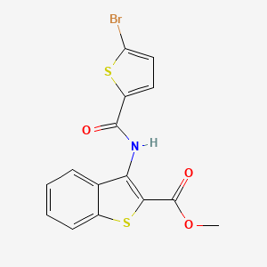 Methyl 3-(5-bromothiophene-2-carboxamido)benzo[b]thiophene-2-carboxylate