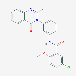 5-chloro-2-methoxy-N-(3-(2-methyl-4-oxoquinazolin-3(4H)-yl)phenyl)benzamide