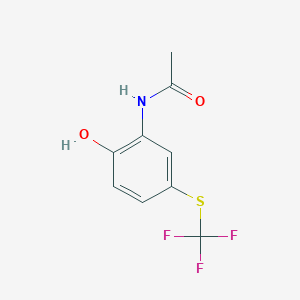 N-{2-Hydroxy-5-[(trifluoromethyl)thio]phenyl}acetamide