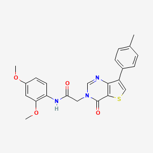 N-(2,4-dimethoxyphenyl)-2-[7-(4-methylphenyl)-4-oxothieno[3,2-d]pyrimidin-3(4H)-yl]acetamide
