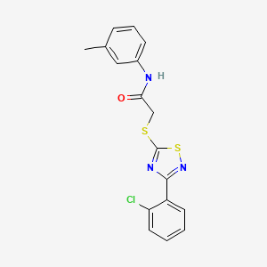 2-((3-(2-chlorophenyl)-1,2,4-thiadiazol-5-yl)thio)-N-(m-tolyl)acetamide