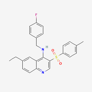 6-ethyl-N-(4-fluorobenzyl)-3-tosylquinolin-4-amine
