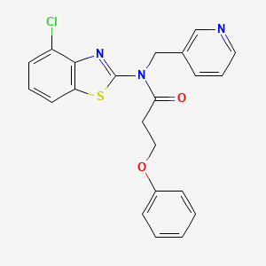 N-(4-chlorobenzo[d]thiazol-2-yl)-3-phenoxy-N-(pyridin-3-ylmethyl)propanamide