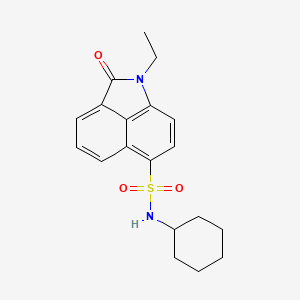 N-cyclohexyl-1-ethyl-2-oxo-1,2-dihydrobenzo[cd]indole-6-sulfonamide