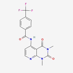 N-(1,3-dimethyl-2,4-dioxo-1,2,3,4-tetrahydropyrido[2,3-d]pyrimidin-5-yl)-4-(trifluoromethyl)benzamide