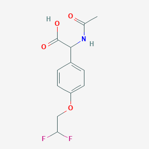 2-Acetamido-2-[4-(2,2-difluoroethoxy)phenyl]acetic acid