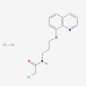 2-Chloro-N-(3-quinolin-8-yloxypropyl)acetamide;hydrochloride