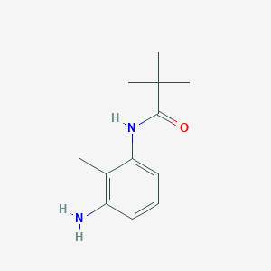 molecular formula C12H18N2O B2829290 N-(3-Amino-2-methylphenyl)-2,2-dimethylpropanamide CAS No. 926239-47-6