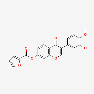 3-(3,4-dimethoxyphenyl)-4-oxo-4H-chromen-7-yl furan-2-carboxylate