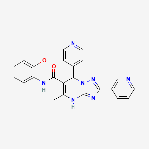 N-(2-methoxyphenyl)-5-methyl-2-(pyridin-3-yl)-7-(pyridin-4-yl)-4,7-dihydro-[1,2,4]triazolo[1,5-a]pyrimidine-6-carboxamide