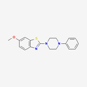6-Methoxy-2-(4-phenylpiperazin-1-yl)-1,3-benzothiazole