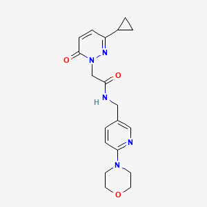 2-(3-cyclopropyl-6-oxopyridazin-1(6H)-yl)-N-((6-morpholinopyridin-3-yl)methyl)acetamide