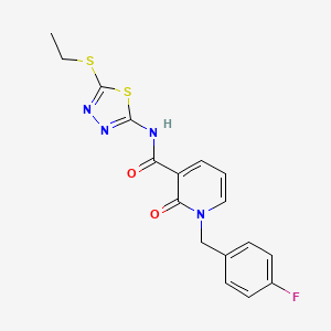 N-(5-(ethylthio)-1,3,4-thiadiazol-2-yl)-1-(4-fluorobenzyl)-2-oxo-1,2-dihydropyridine-3-carboxamide