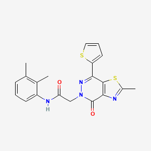 N-(2,3-dimethylphenyl)-2-(2-methyl-4-oxo-7-(thiophen-2-yl)thiazolo[4,5-d]pyridazin-5(4H)-yl)acetamide