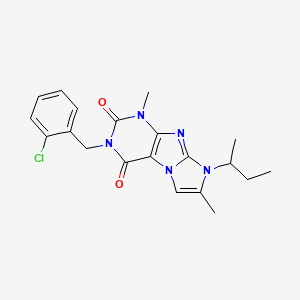 8-(sec-butyl)-3-(2-chlorobenzyl)-1,7-dimethyl-1H-imidazo[2,1-f]purine-2,4(3H,8H)-dione
