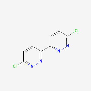 molecular formula C8H4Cl2N4 B2829355 3-Chloro-6-(6-chloropyridazin-3-yl)pyridazine CAS No. 28732-46-9