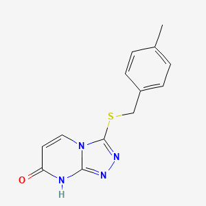 3-((4-methylbenzyl)thio)-[1,2,4]triazolo[4,3-a]pyrimidin-7(8H)-one