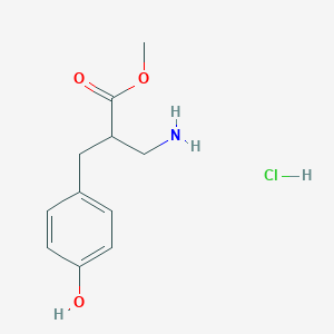 Methyl 3-amino-2-[(4-hydroxyphenyl)methyl]propanoate hydrochloride