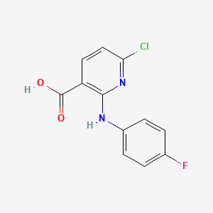 6-Chloro-2-(4-fluoroanilino)pyridine-3-carboxylic acid