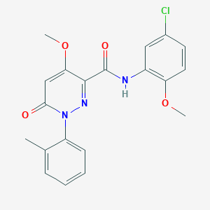 N-(5-chloro-2-methoxyphenyl)-4-methoxy-1-(2-methylphenyl)-6-oxopyridazine-3-carboxamide