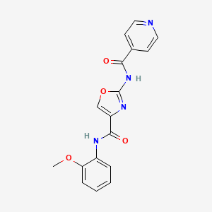 2-(isonicotinamido)-N-(2-methoxyphenyl)oxazole-4-carboxamide