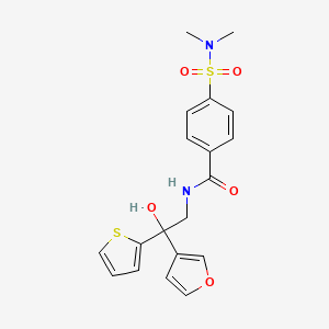 4-(N,N-dimethylsulfamoyl)-N-(2-(furan-3-yl)-2-hydroxy-2-(thiophen-2-yl)ethyl)benzamide