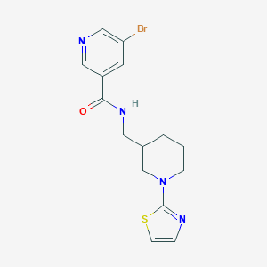 5-bromo-N-((1-(thiazol-2-yl)piperidin-3-yl)methyl)nicotinamide
