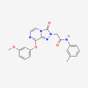 B2829416 2-(8-(3-methoxyphenoxy)-3-oxo-[1,2,4]triazolo[4,3-a]pyrazin-2(3H)-yl)-N-(m-tolyl)acetamide CAS No. 1251621-32-5
