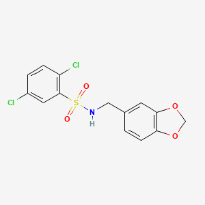 N-(1,3-benzodioxol-5-ylmethyl)-2,5-dichlorobenzenesulfonamide